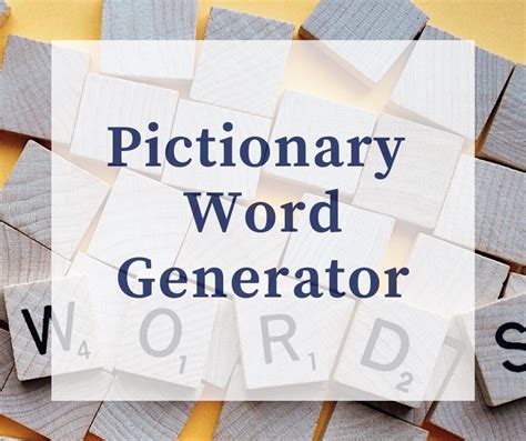 online pictionary word generator.